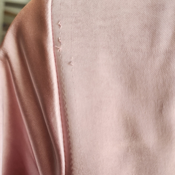 Shaken Not Stirred Cut-Out Waist Long Sleeve Pleat Mini Dress Blush - Picture 9 of 12